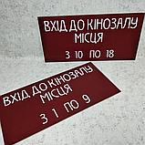 Табличка пластиковая "Вход в кинозал", фото 2