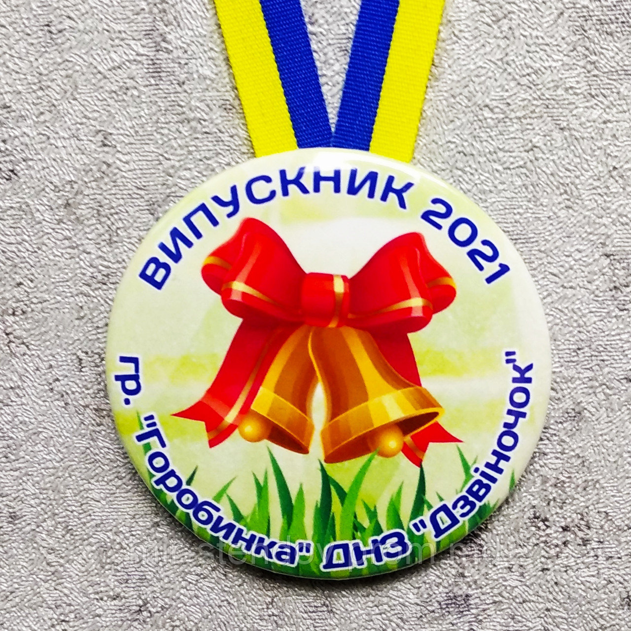 Медаль випускника детского сада с лентой символикой. "Звоночки" - фото 1 - id-p10457287