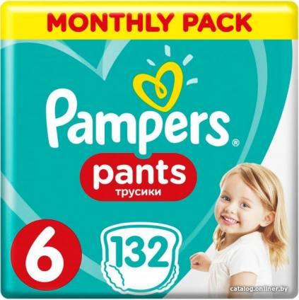 Pampers Pants 6 Monthly Pack (132 шт) - фото 1 - id-p10457408
