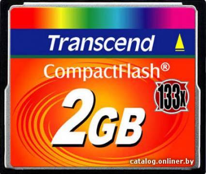 Transcend 133x CompactFlash 2 Гб (TS2GCF133) - фото 1 - id-p10457555