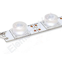 Светодиодная LED линейка SMD 3030 18LED/m IP20 с линзой 30 ° Нейтрально белый
