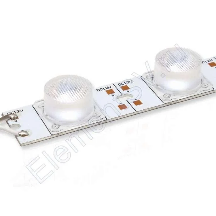 Светодиодная LED линейка SMD 3030 18LED/m IP20 с линзой 30 ° Нейтрально белый - фото 1 - id-p10458013