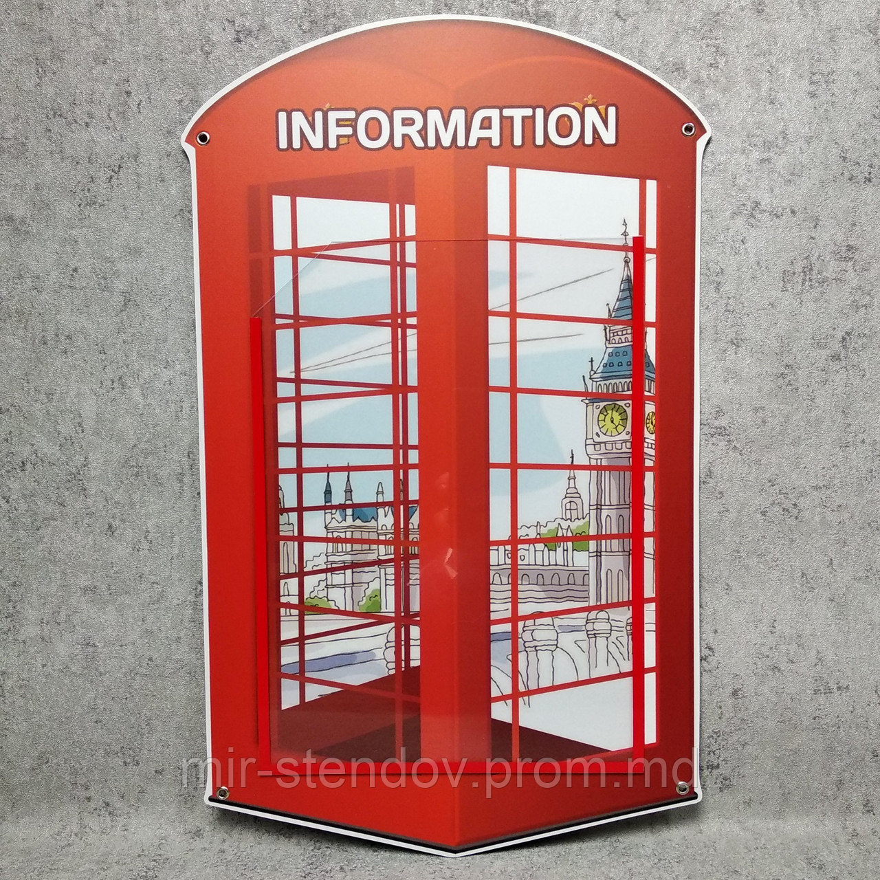 Стенд для кабинета английского языка. Телефонная будка, фото 1