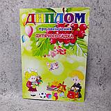 Диплом и значок именной с розеткой и хвостиками для выпускника детского сада "Калинка", фото 3