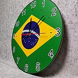 Часы настенные Флаг Бразилии, фото 2