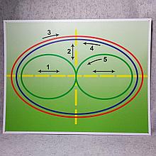 Тренажер для глаз Базарного. Пластиковый стенд