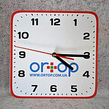 Часы настенные С вашим логотипом квадратные со скруглёнными углами, фото 5
