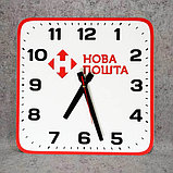 Часы настенные С вашим логотипом квадратные со скруглёнными углами, фото 7