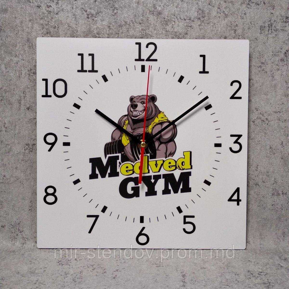 Часы настенные квадратные С вашим логотипом, фото 1