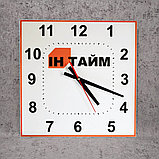Часы настенные квадратные С вашим логотипом, фото 3