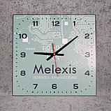 Часы настенные квадратные С вашим логотипом, фото 4