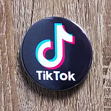 Значок ТикТок Черный фон