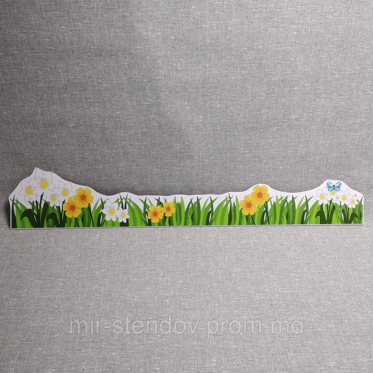 Трава с цветочками. Настенная декорация, фото 1