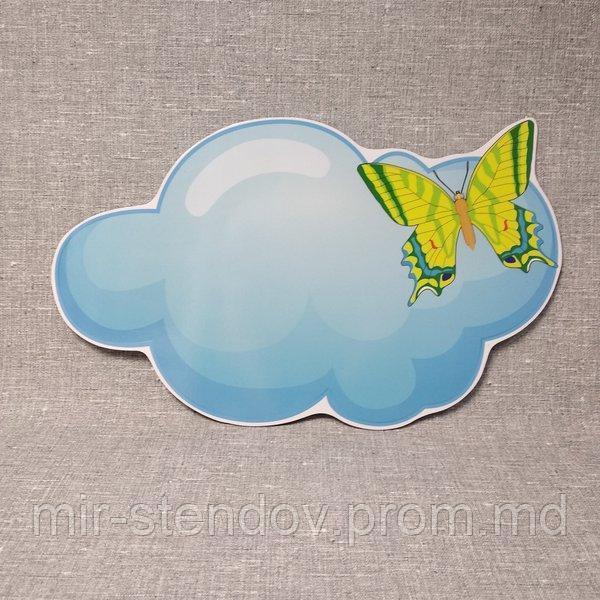 Облачко с бабочкой. Настенная декорация, фото 1