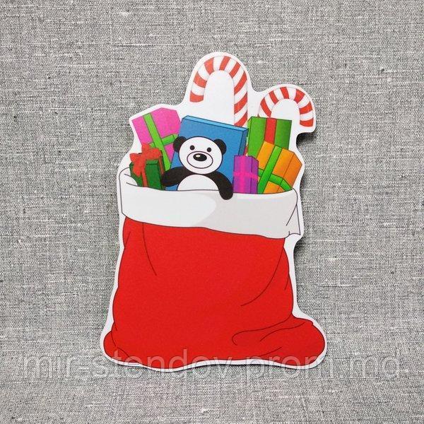 Новогодняя настенная декорация Мешочек с подарками, фото 1