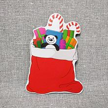 Новогодняя настенная декорация Мешочек с подарками