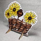 Тынок с подсолнухами. Напольная декорация, фото 2