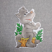 Волк. Декорация настенная 20х30 см