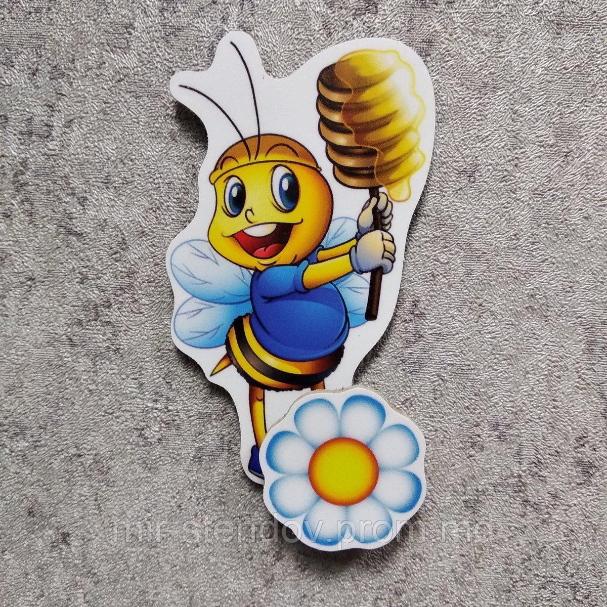 Магнитный стенд для крепления рисунка Пчёлка с мёдом - фото 1 - id-p4429846