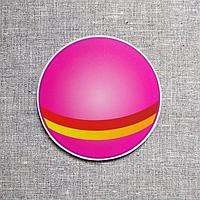 Мячик розовый магнит. Фигурка для магнитной доски 6 см