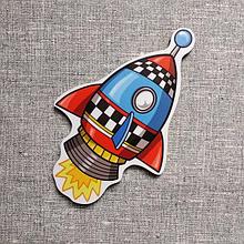 Ракета магнит. Фигурка для магнитной доски