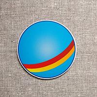 Мячик голубой магнит. Фигурка для магнитной доски 6 см