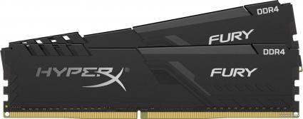 HyperX Fury 2x4GB DDR4 PC4-25600 HX432C16FB3K2/8 - фото 1 - id-p10459199