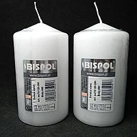 Свеча столбик белый Bispol 70/120 мм см 50 часов