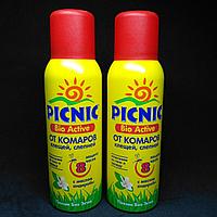Аэрозоль Пикник Picnic Bio Active от комаров, клещей и слепней 8 часов 125 мл