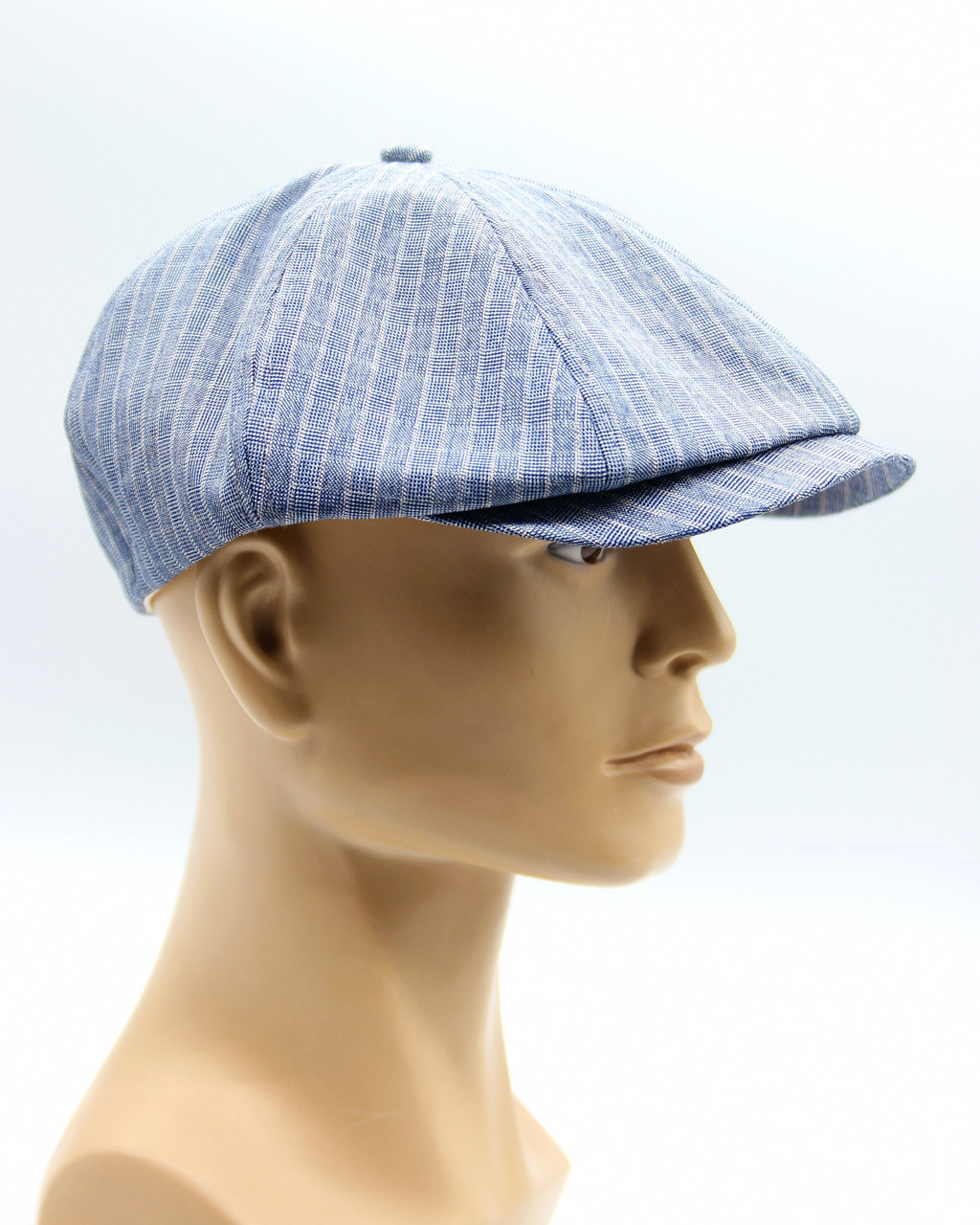 Мужская летняя кепка голубая восьмиклинка. - фото 1 - id-p10461118