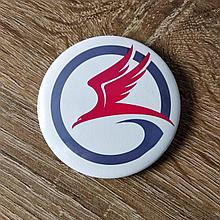 Значок с логотипом военно-спортивной  команды "Сокол"