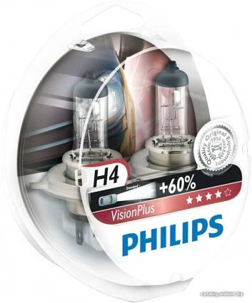 Philips H4 VisionPlus 2шт [12342VPS2] - фото 1 - id-p10461353