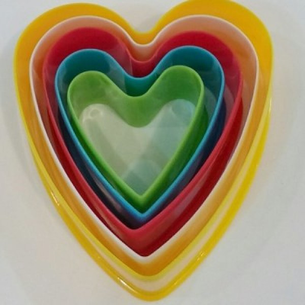 Резаки пластиковые"Сердечки"(набор 5 шт) Империя Посуды EMP_8752 - фото 1 - id-p10461757