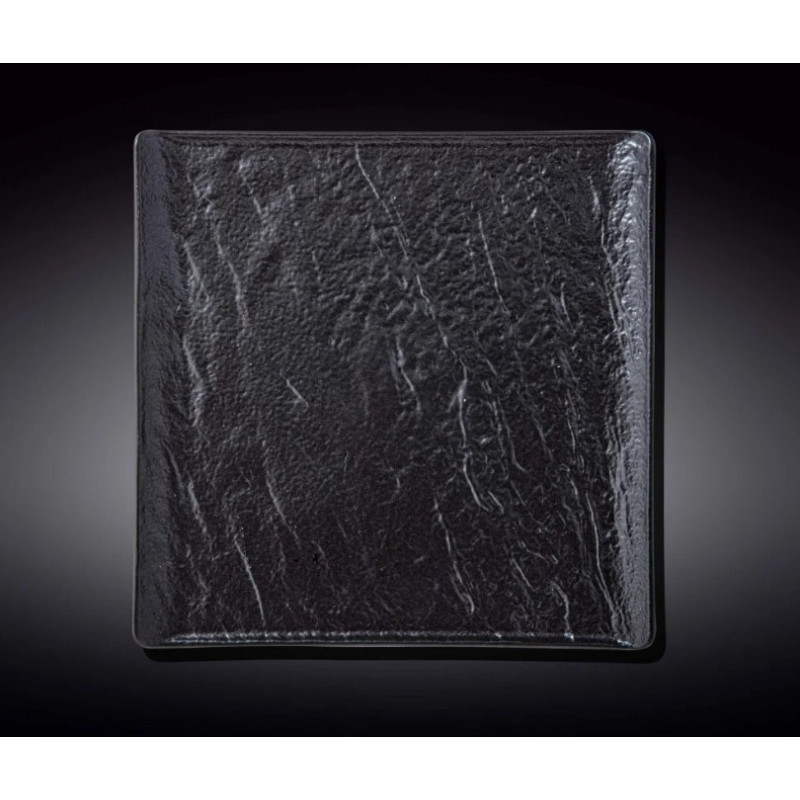 Тарелка квадратная Wilmax Slatestone Black 21,5х21,5 см WL-661106 - фото 1 - id-p10461657