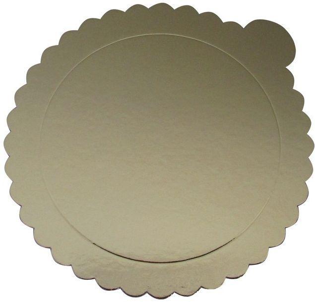 Подложка круглая для торта Empire 160 мм золото тонкая 0225 - фото 1 - id-p10461924