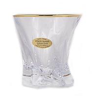 Набор стаканов для виски Bohemia Cooper 320 мл 6 пр золотой ободок 99999-AC012