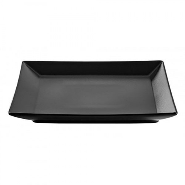 Тарелка керамическая обеденная Ipec Tokyo 24х24 см черная 30901419 - фото 1 - id-p10467085