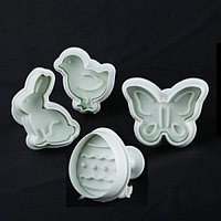 Плунжер пластиковый для мастики"Пасхальный"(набор 4 шт) Империя Посуды EMP_8602