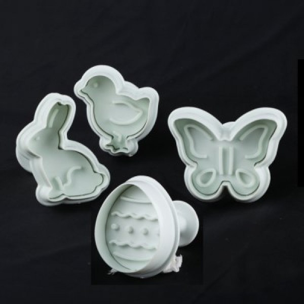 Плунжер пластиковый для мастики"Пасхальный"(набор 4 шт) Империя Посуды EMP_8602 - фото 1 - id-p10466126