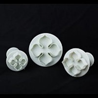 Плунжер пластиковый для мастики"Гортензия"(набор 3 шт ) Империя Посуды EMP_8769