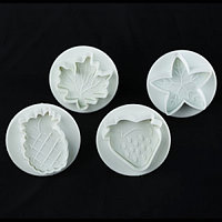 Плунжер пластиковый для мастики"Фруктовый микс"(набор 4 шт) Империя Посуды EMP_8771