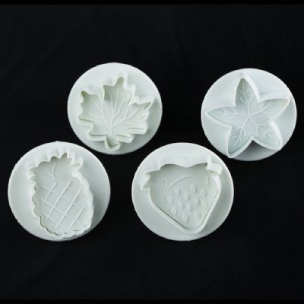 Плунжер пластиковый для мастики"Фруктовый микс"(набор 4 шт) Империя Посуды EMP_8771 - фото 1 - id-p10466133