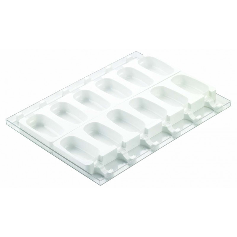 Форма силиконовая для мороженого Silikomart Класика 93x48,5x25 мм (2 формы, 1 поднос, 50 палочек), GEL01 - фото 1 - id-p10462263