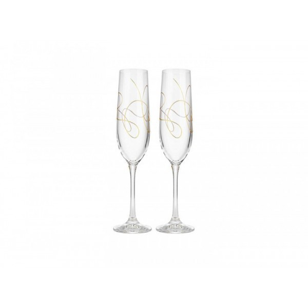 Набор бокалов для шампанского Bohemia Viola 190 мл 2 пр (QH013) b40729-QH013 - фото 1 - id-p10465633