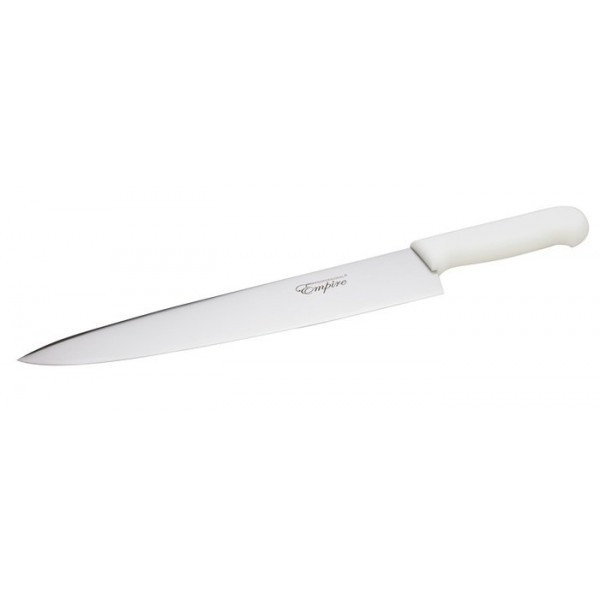 Нож профессиональный с белой ручкой L 380 мм (шт) Империя Посуды EMP_3080 - фото 1 - id-p10470291