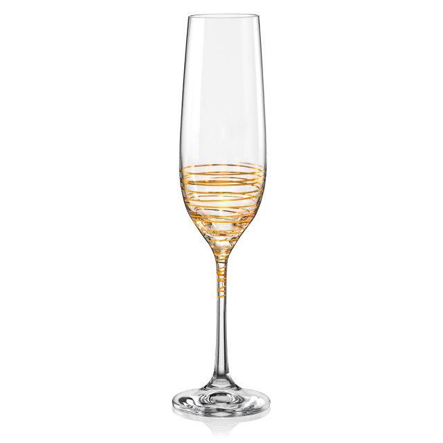 Набор бокалов для шампанского Bohemia Spiral (Viola) 190 мл 2 пр (M8441) b40729-M8441 - фото 1 - id-p10462743