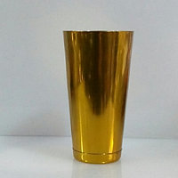 Шейкер"Бостон"нержавеющий круглый золотого цвета V 750 мл H 175 мм (шт) Империя Посуды EMP_1117