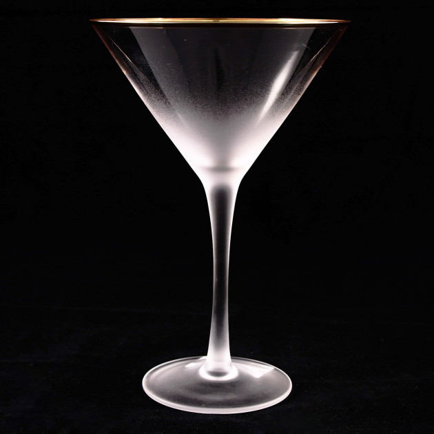 Бокал мартини "Голд Рим" 250мл AT10424 - фото 1 - id-p10467639