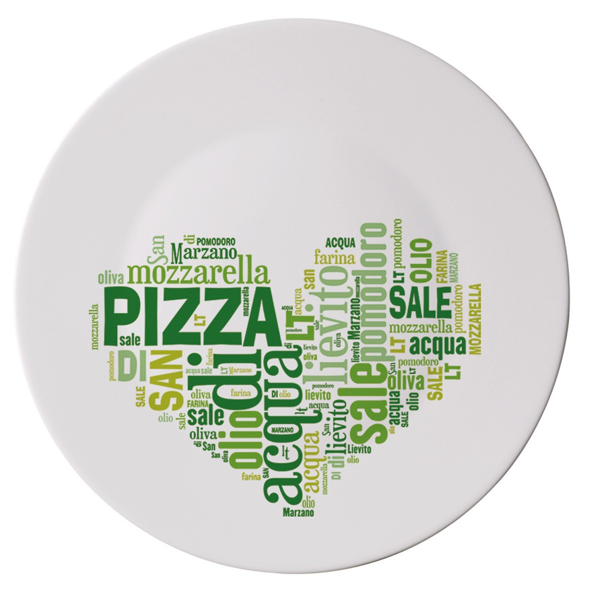 Тарелка для пиццы Bormioli Италия Piatti Pizza 33 см I Love Pizza green 419320-752 FD - фото 1 - id-p10462373