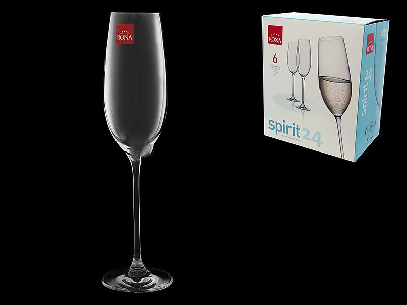 Набор бокалов для шампанского Rona Spirit 240 мл 6 пр. 6940 - фото 1 - id-p10463525